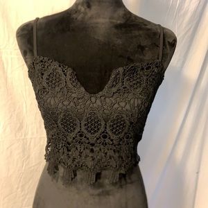 Lace crop top